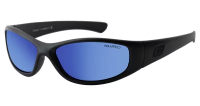 DD Buzzer-Satin Black-Grey|Blue Mirror Polarised 