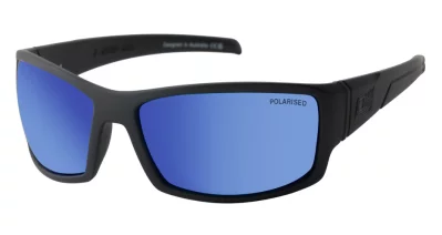 DD Defendor-Satin BlackGrey|Blue Mirror Polarised 
